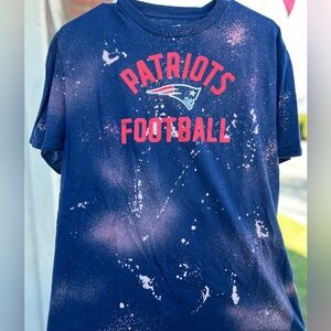 Navy & red New England Patriots cotton tee youth size XL